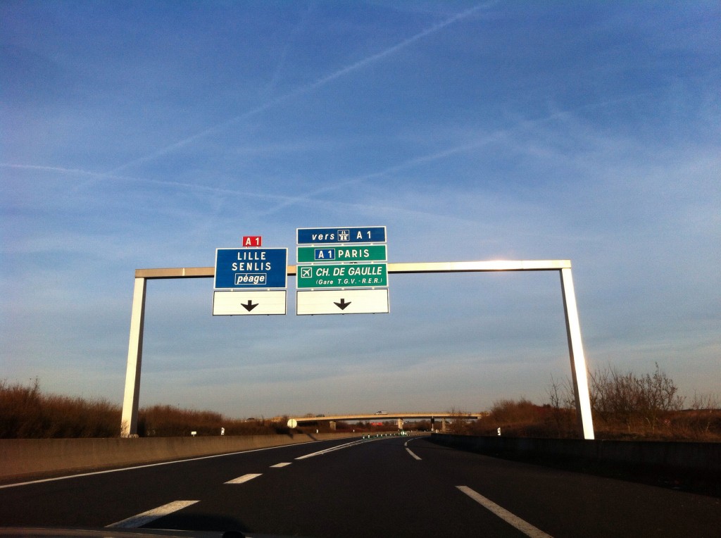 Route vers Roissy-CDG