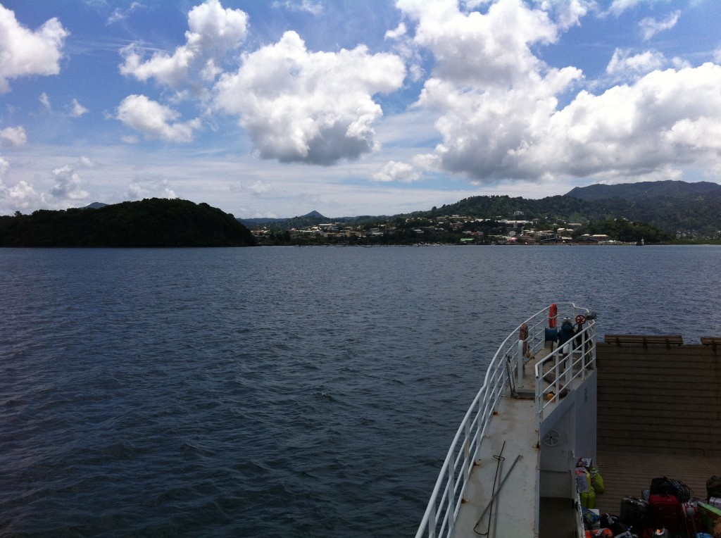 Mamoudzou (vue de la barge)